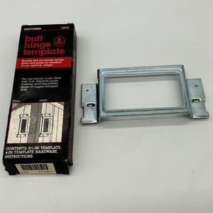 Vtg Sears Craftsman Butt Hinge Template 2575 Door Jamb 4" Size Only Mortise Cut